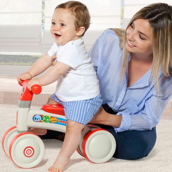 Porteur 4 roues Molto rouge - Jouet enfant 18 mois+