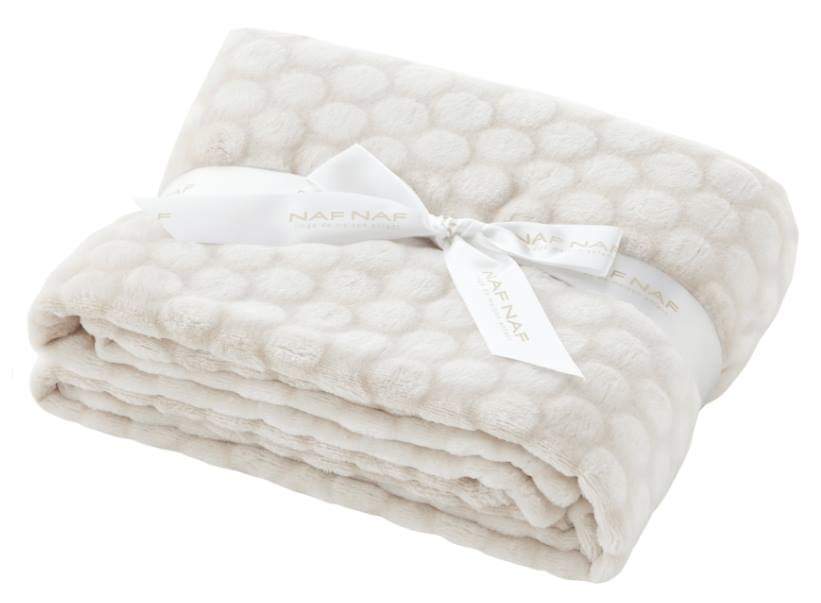 Couverture bébé Naf Naf en relief - Douceur et chaleur naturelles