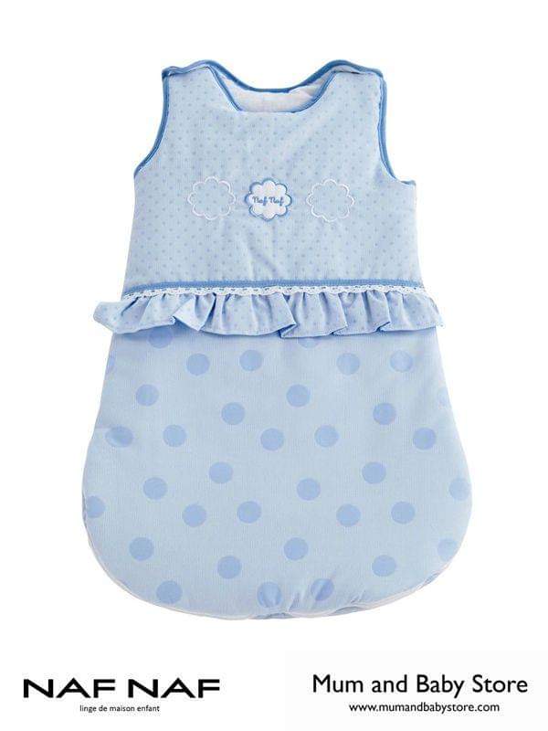 Gigoteuse Naf Naf à pois bleu ciel - 3 mois