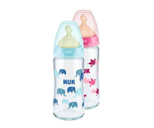 Biberon en Verre Nature Sense NUK 240ml avec Tétine Température Control