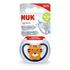 Sucette ergonomique Space Tigre en silicone sans BPA