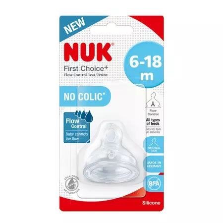 Tétine Physiologique First Choice 6-18 mois - Silicone Souple