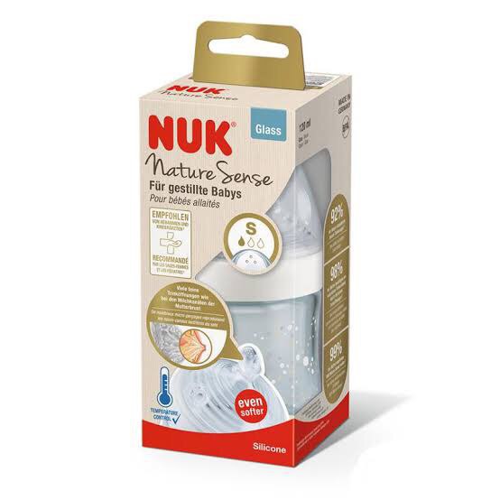 Biberon en Verre Nature Sense 120ml - NUK Rose