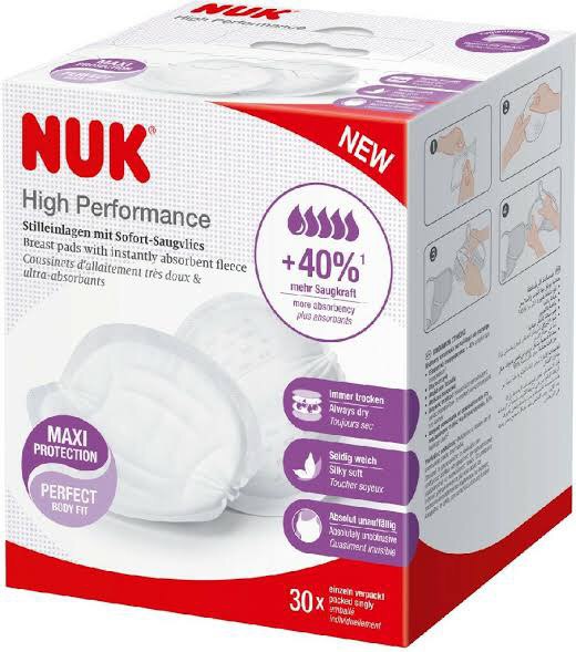Coussinets d'allaitement jetables NUK High Performance - Lot de 60