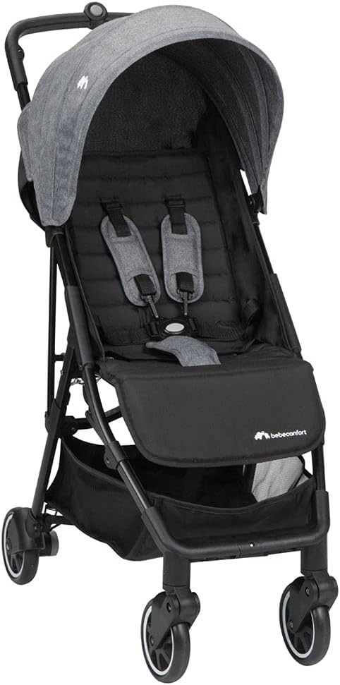 Poussette canne compacte 3D pliage ultra-rapide grise