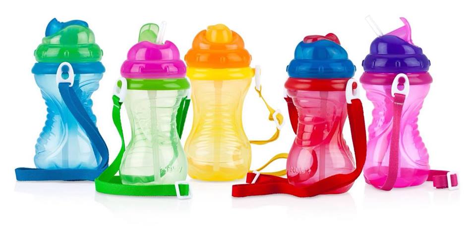 Gobelet enfant Nuby avec paille et poignées ergonomiques