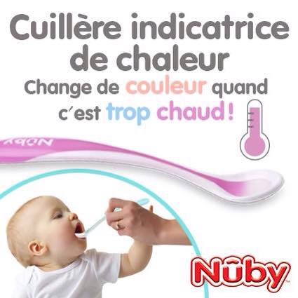 Cuillère thermosensible Nuby - Indicatrice de chaleur 3+