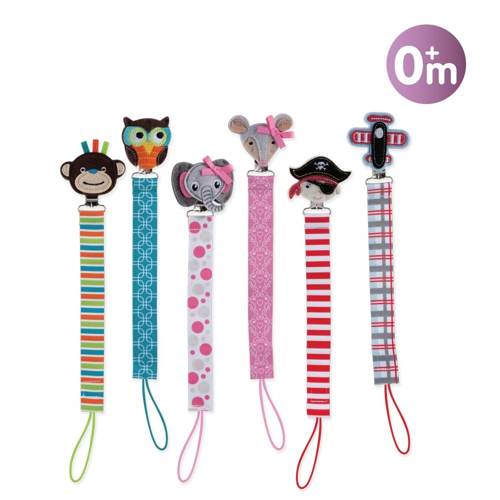 Attache-tétine Nuby collection animaux colorés