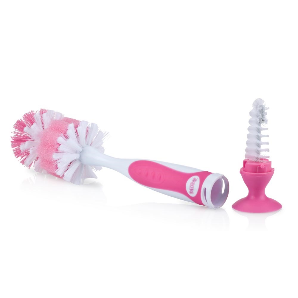 Brosse Biberon 3 en 1 avec Manche Long et Têtes de Rechange