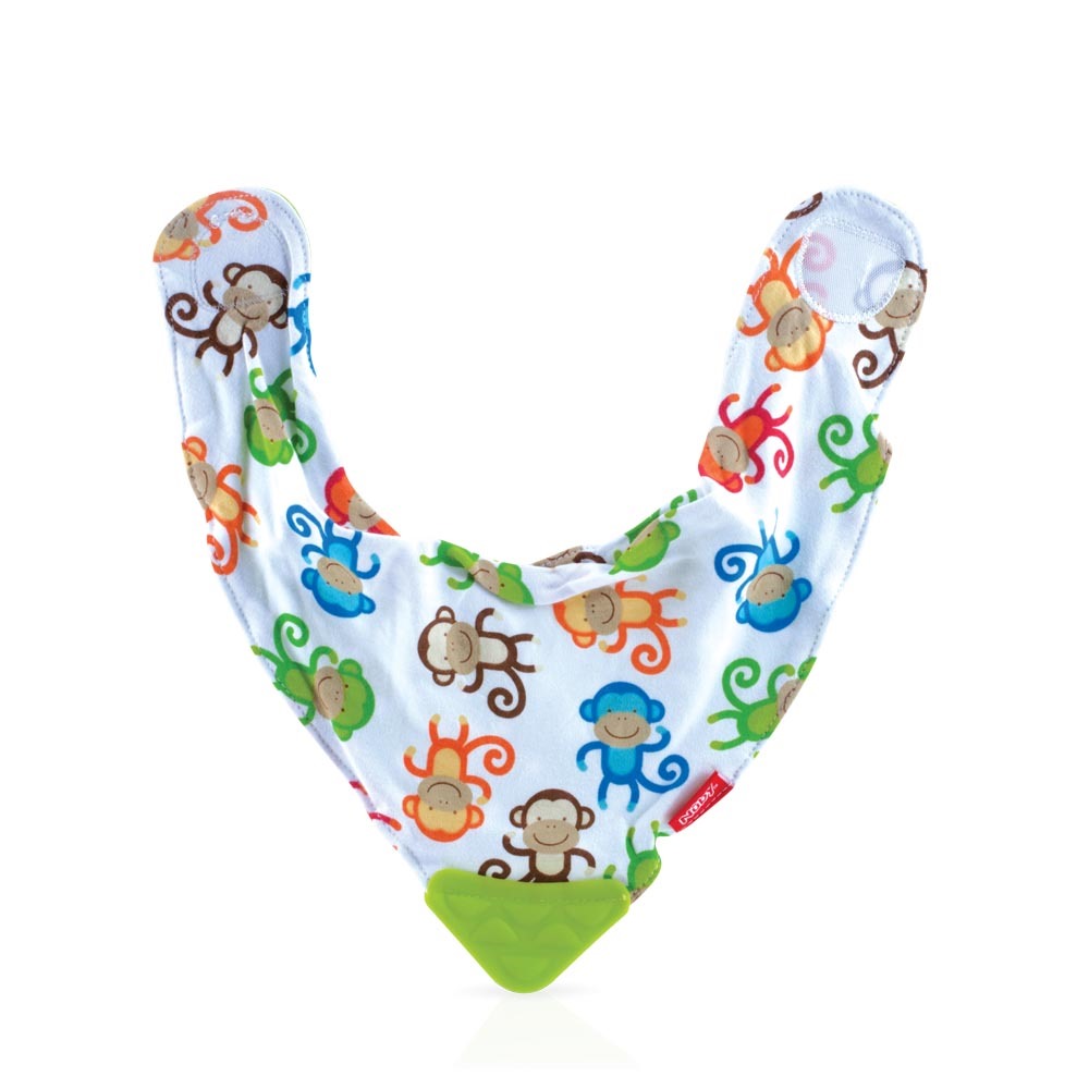 Bavoir Bandana Nuby Singes Colorés