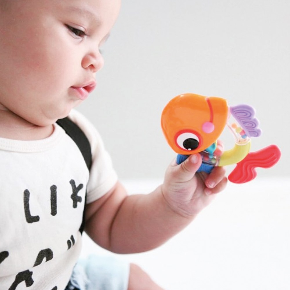 Hochet Poisson Flexible Nuby - Jouet Dentition Bébé dès 3 Mois