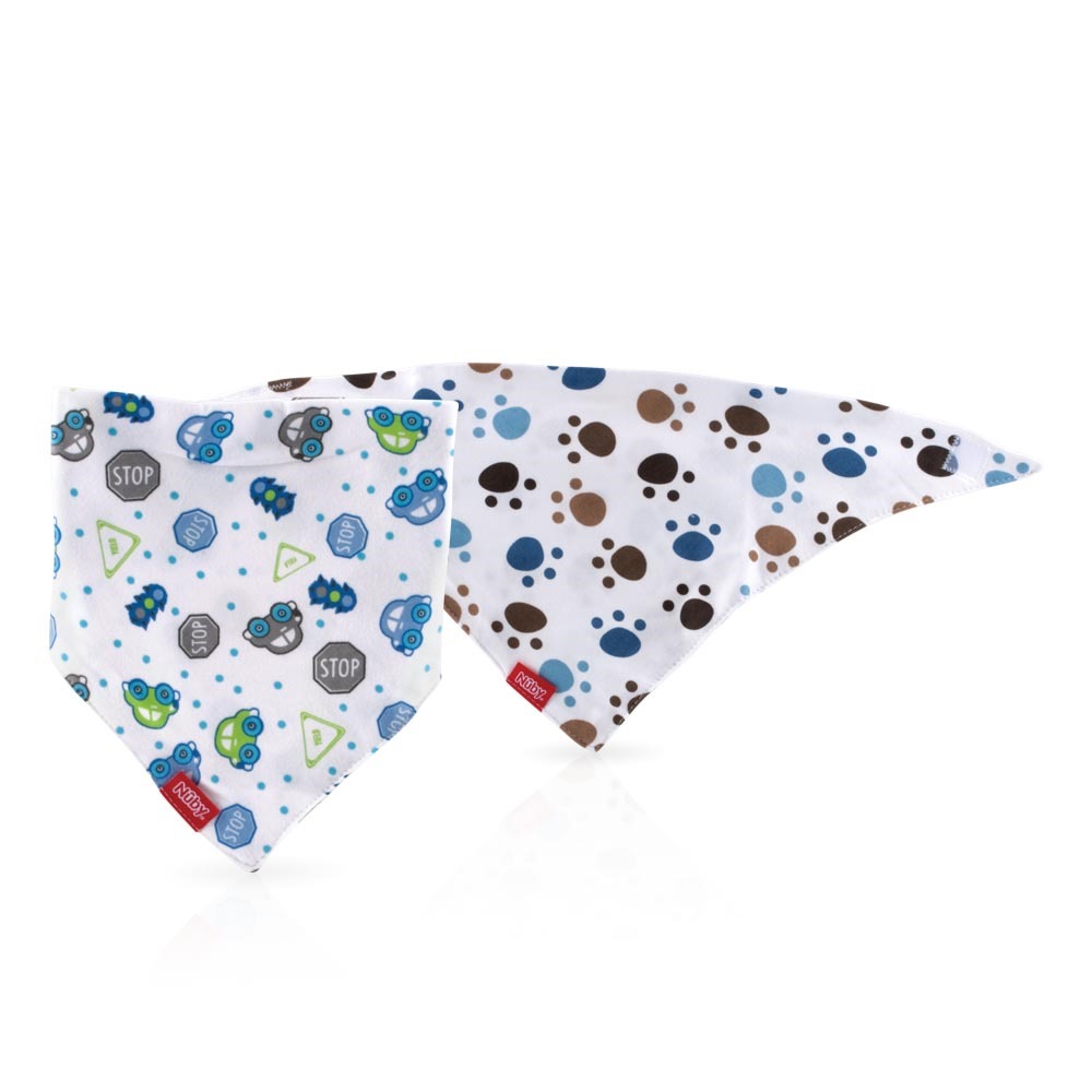 Bavoir Bandana Réversible Nuby - Coton Biologique