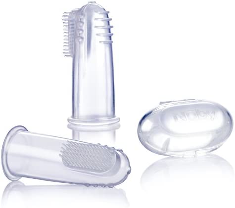 Doigtier de massage dentaire Nuby pour bébé