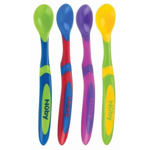 Cuillères de Sevrage Souples Nuby - Silicone Alimentaire