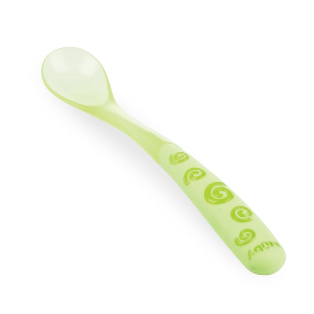 Lot de 2 cuillères souples Nûby en silicone - Dès 4 mois