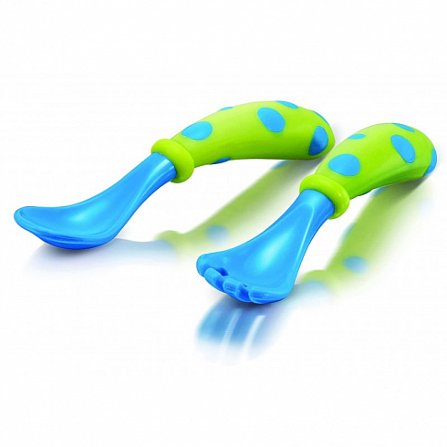 Cuillères Ergonomiques Longues Nuby - Lot de 3 ou 4 pièces