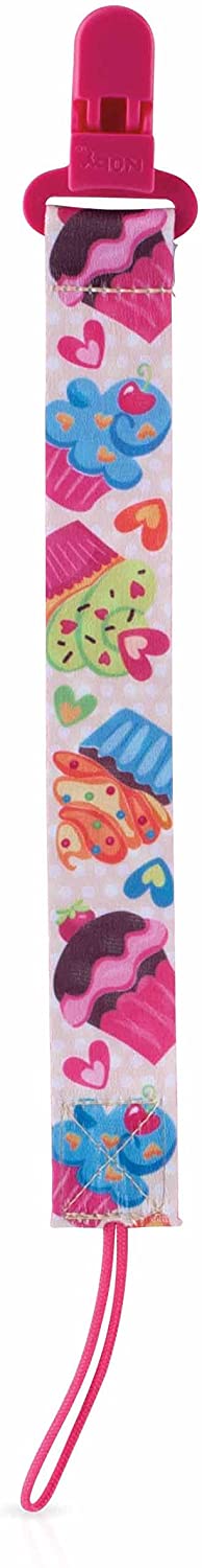 Attache-sucette Nuby avec pince - Motifs colorés