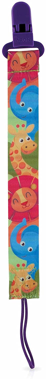 Attache-sucette Nuby - Animaux colorés avec pince de sécurité