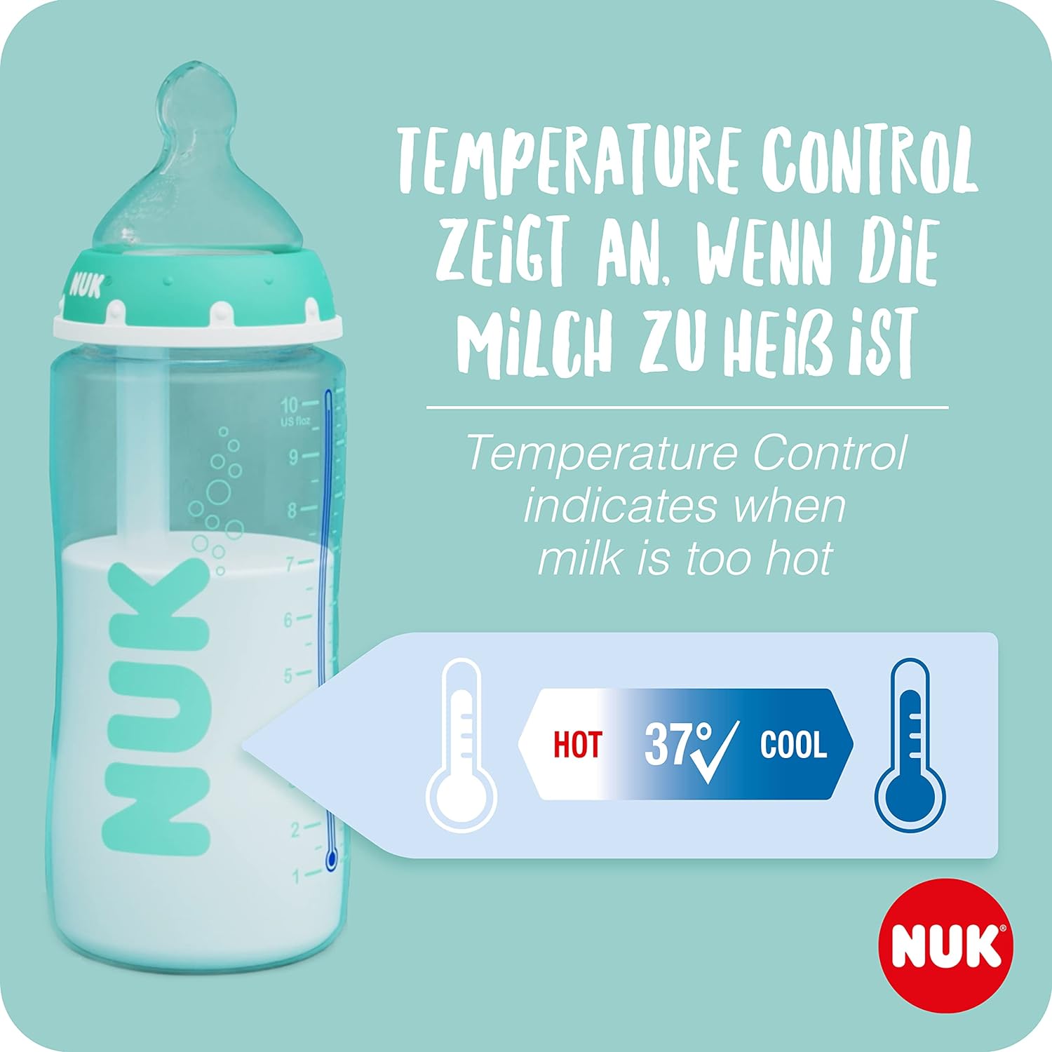 Biberon Anti-Colique NUK First Choice+ avec Contrôle de Température 300ml