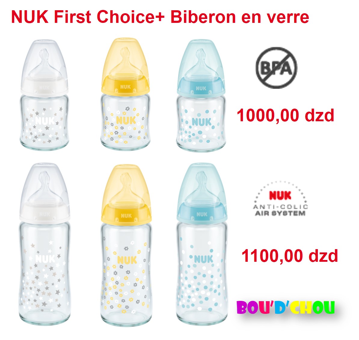 Biberon First Choice+ Verre Température Control 240ml - Dès la naissance