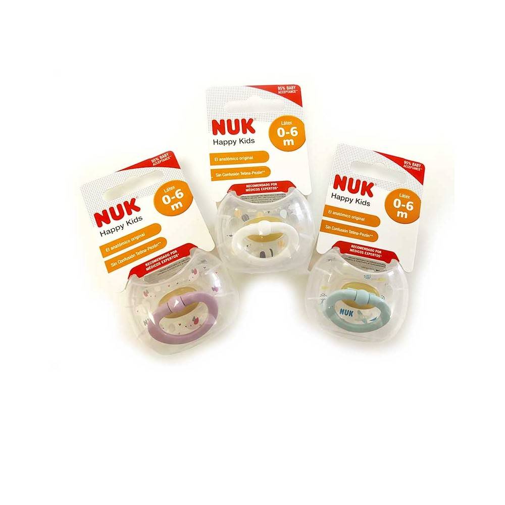 Nuk Happy Kids Classic Tetine Latex 0 6 M