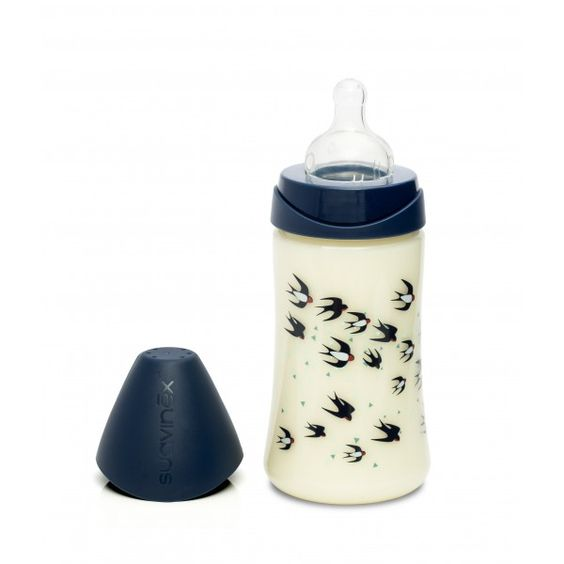 Biberon Hirondelles Anti-Colique Tétine Silicone 3 Vitesses 150ml