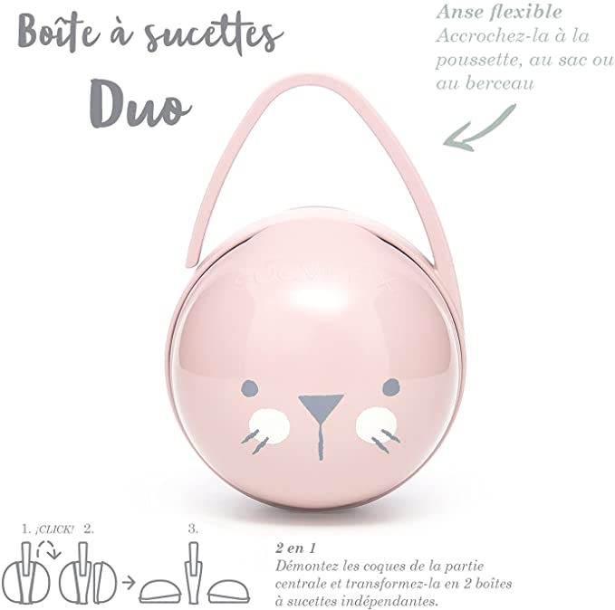 Boîte à Sucettes Duo Suavinex - Rangement Pratique et Hygiénique