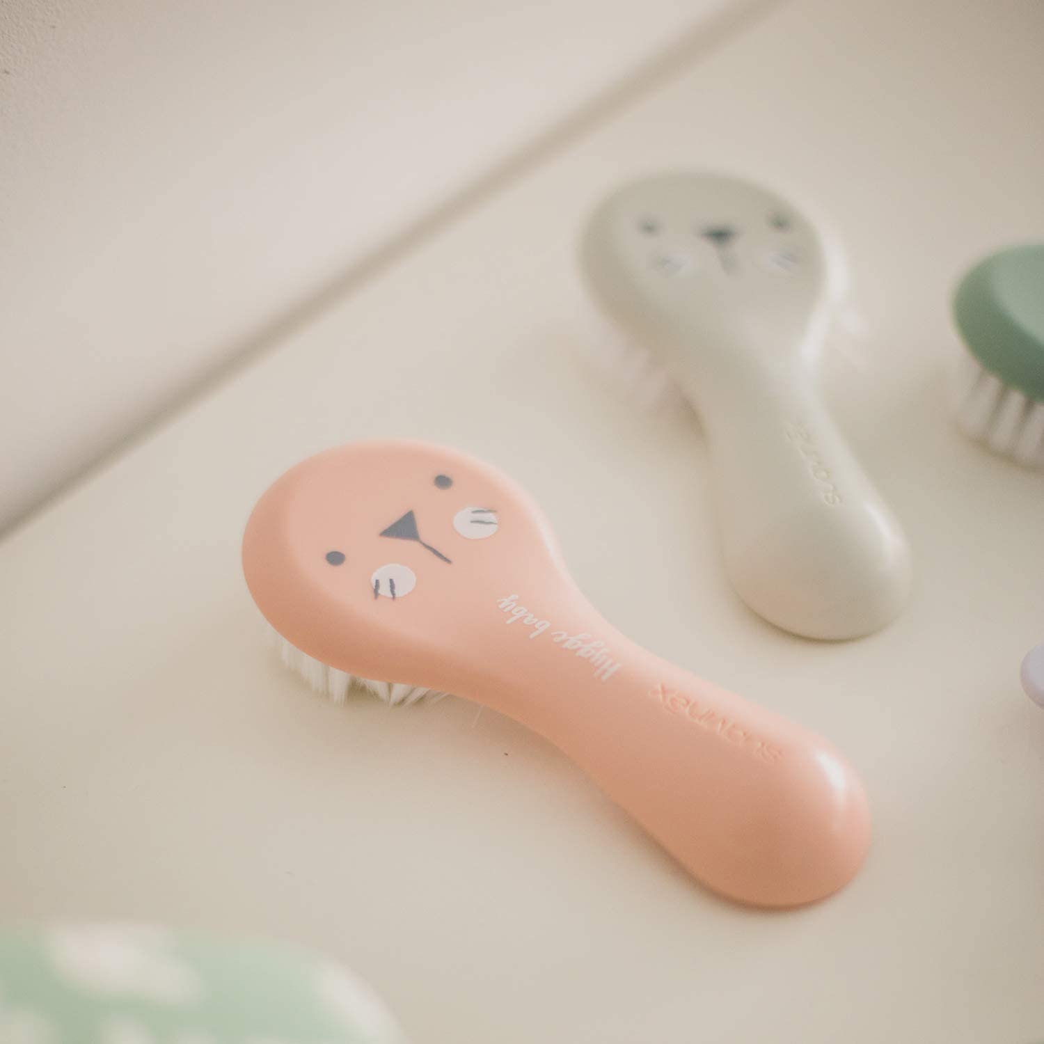 Ensemble brosse et peigne bébé Suavinex - Poils extra doux