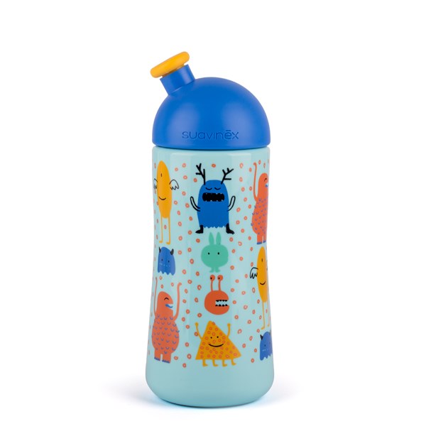 Gourde enfant isotherme Suavinex motifs monstres 500 ml