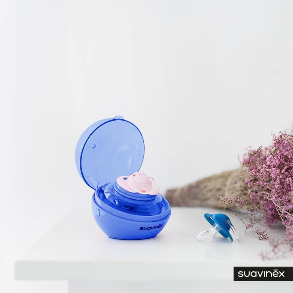 Stérilisateur de sucette portable Suavinex bleu