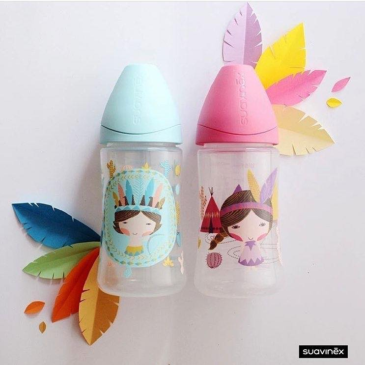 Biberon Suavinex personnalisé motif princesse