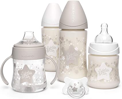 Ensemble biberon Zero Zero 180ml avec sucette Suavinex