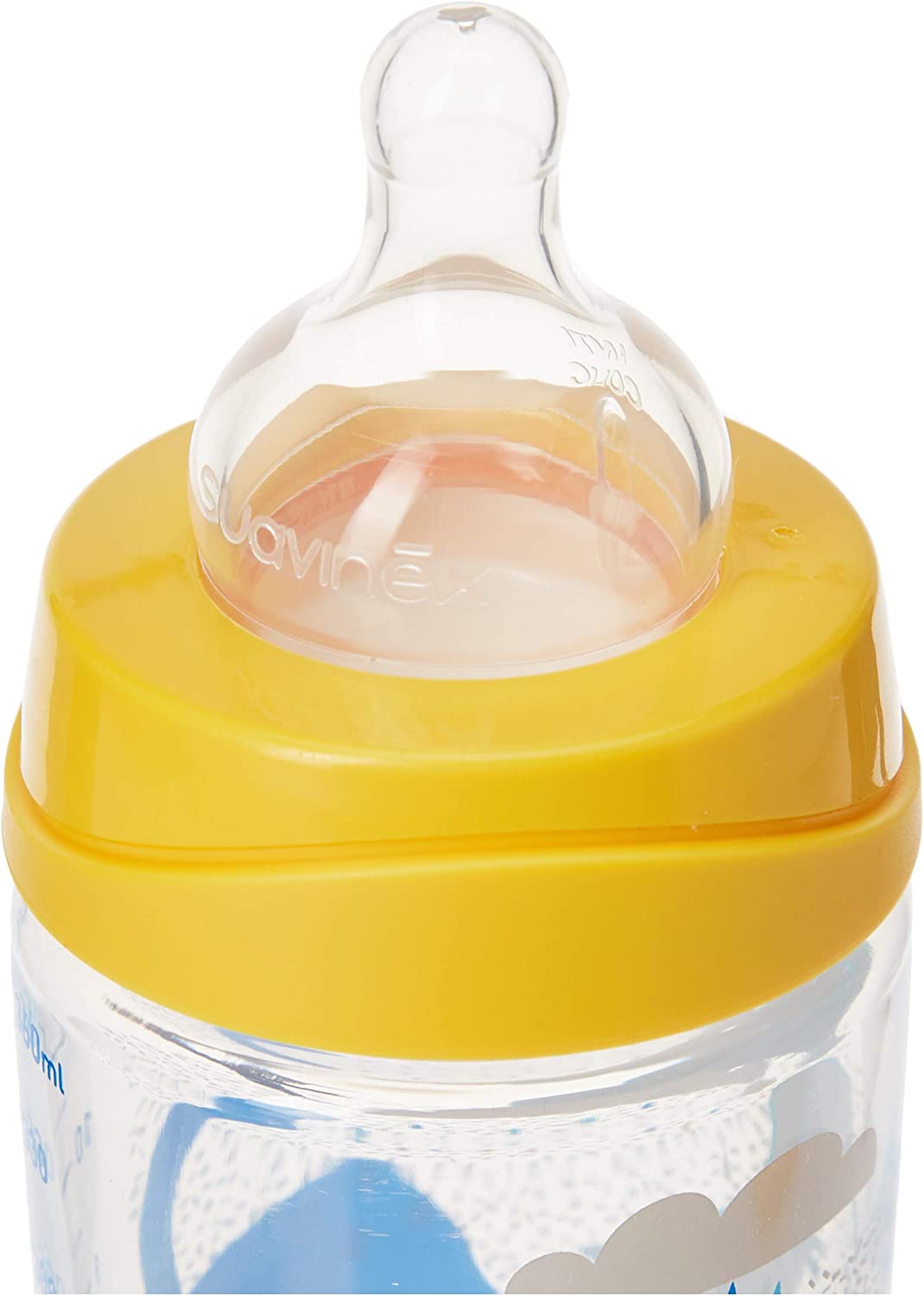Biberon Suavinex 240 ml avec tétine silicone - Débit variable